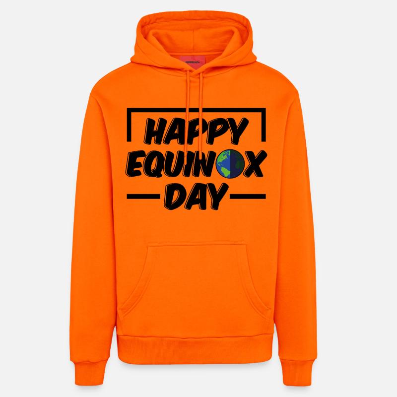 Joyeux jour de l’équinoxe Bénédictions d’Ostara - Sweat à capuche bio décontracté fabriqué en UE - SUNSET ORANGE