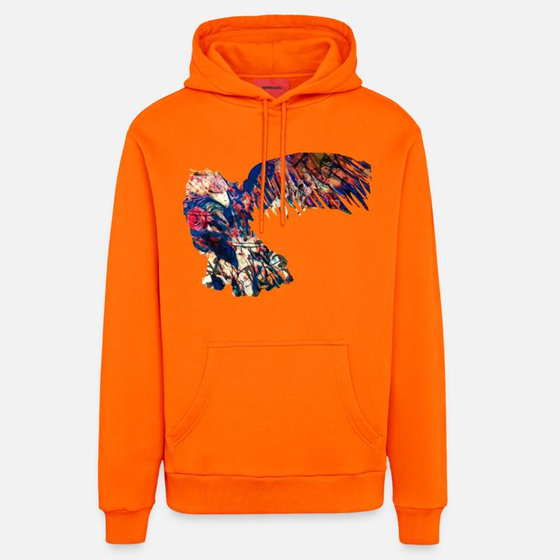 Igle - Sweat à capuche bio décontracté fabriqué en UE - SUNSET ORANGE