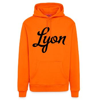 Lyon - Organic Relaxed Hoodie Made in EU - SUNSET ORANGE - Vorne