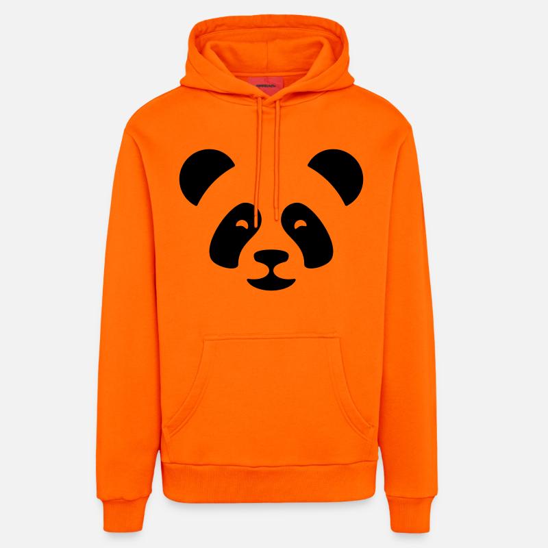 Panda - Sweat à capuche bio décontracté fabriqué en UE - SUNSET ORANGE