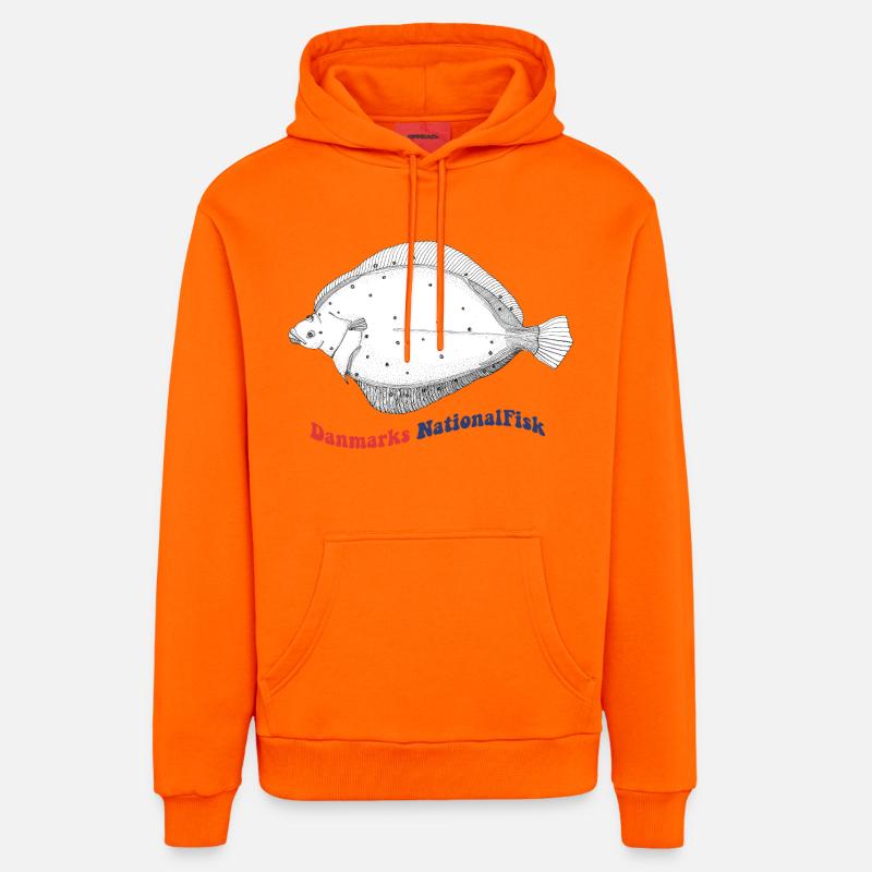 L’épagnette nationale de betteraves du Danemark - Sweat à capuche bio décontracté fabriqué en UE - SUNSET ORANGE