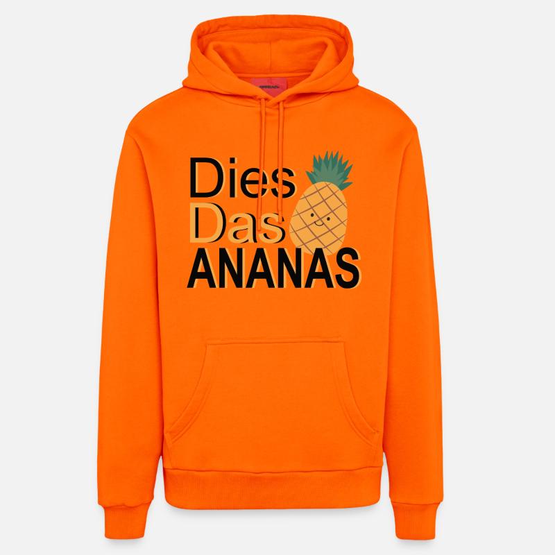 C’est l’ananas – Jeu de mots - Sweat à capuche bio décontracté fabriqué en UE - SUNSET ORANGE