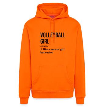 Volleyball - Organic Relaxed Hoodie Made in EU - SUNSET ORANGE - Vorne