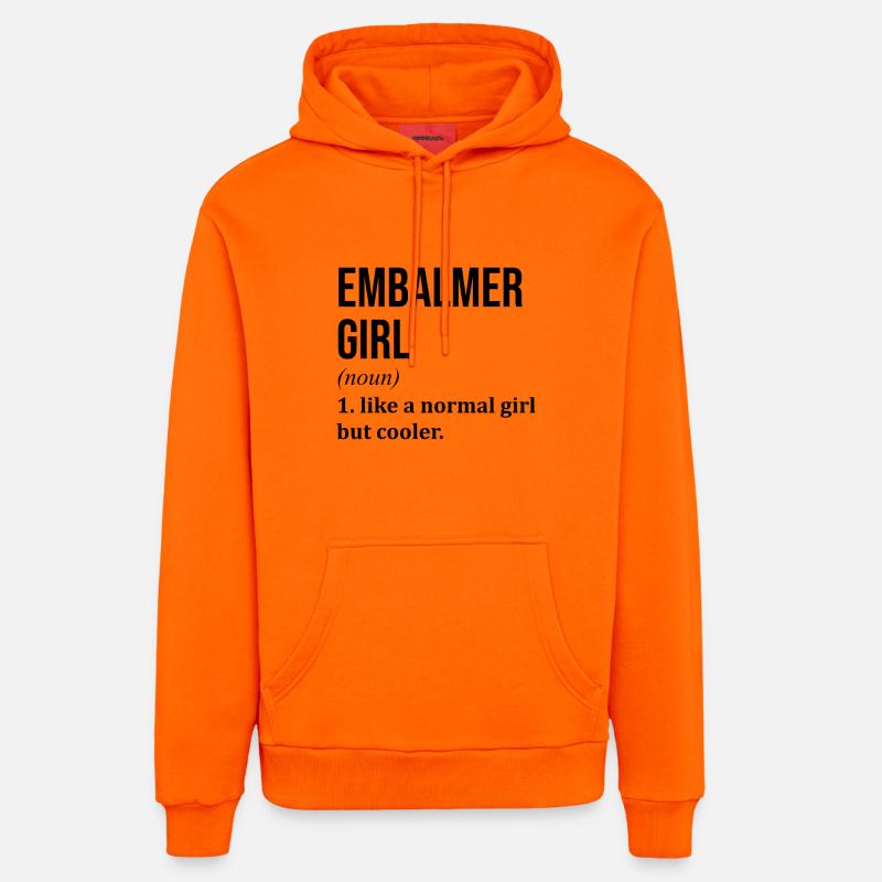 embaumeur - Sweat à capuche bio décontracté fabriqué en UE - SUNSET ORANGE