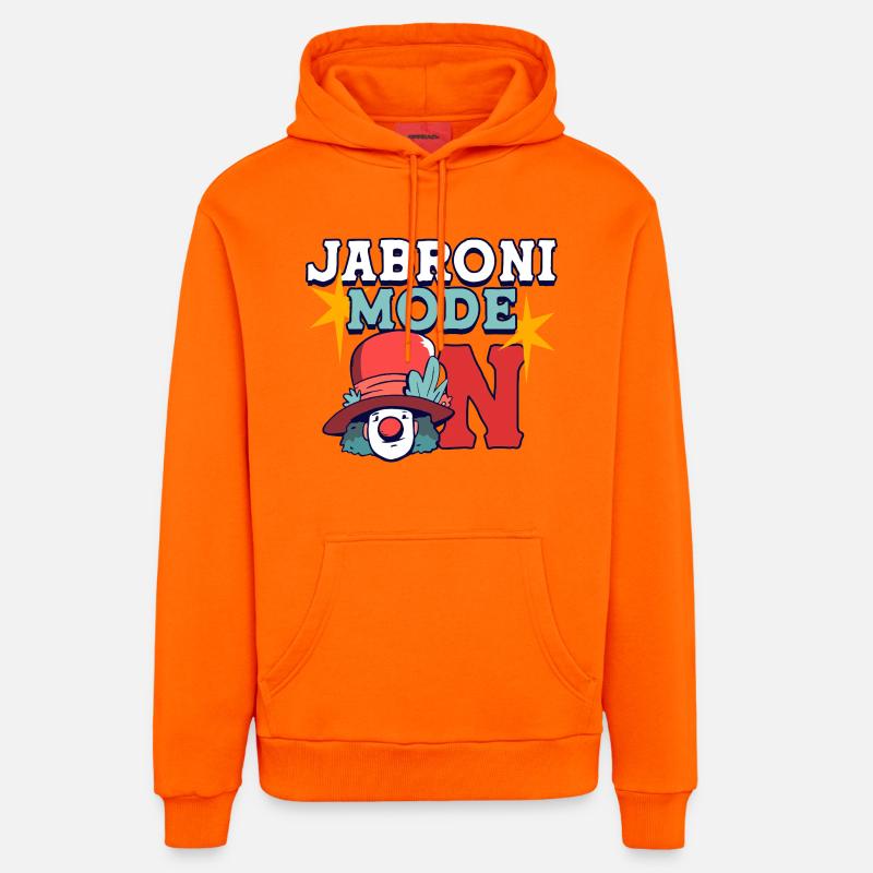 Mode Jabroni Activé - Sweat à capuche bio décontracté fabriqué en UE - SUNSET ORANGE