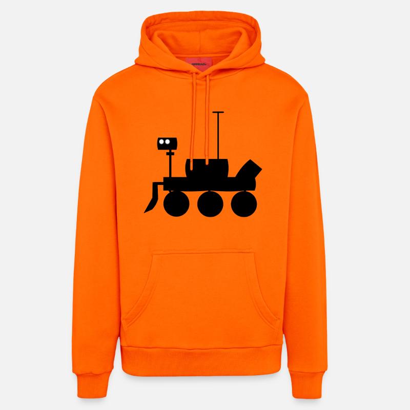 Véhicule Mars Explorer - Sweat à capuche bio décontracté fabriqué en UE - SUNSET ORANGE