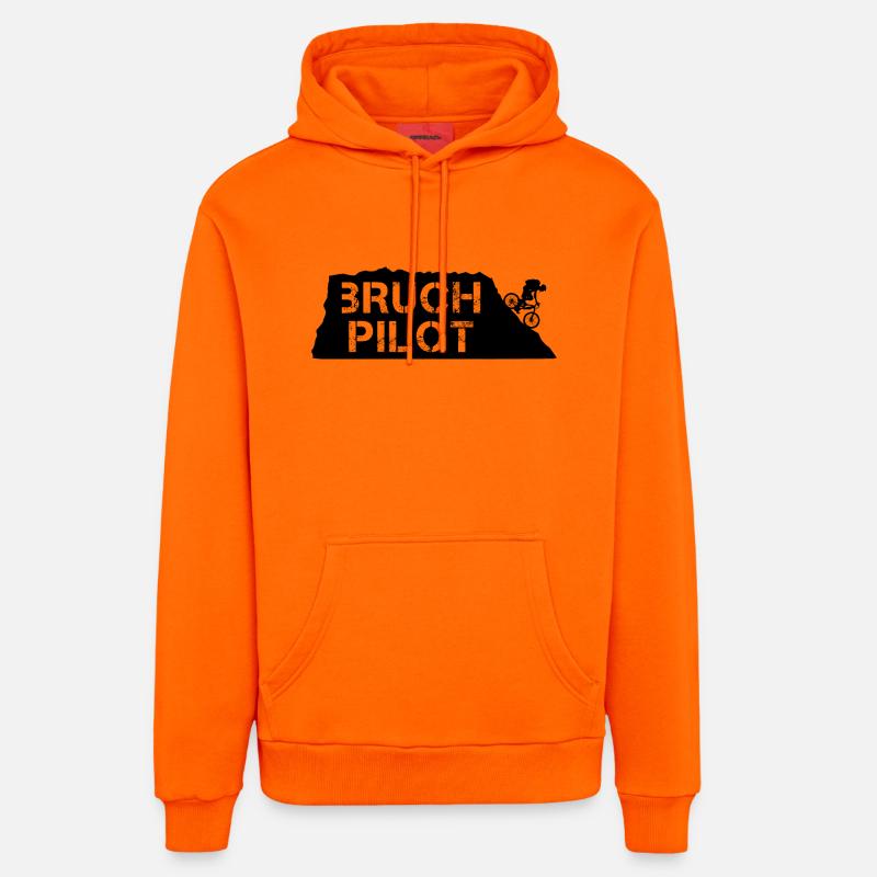 Pilote de rupture ! - Sweat à capuche bio décontracté fabriqué en UE - SUNSET ORANGE