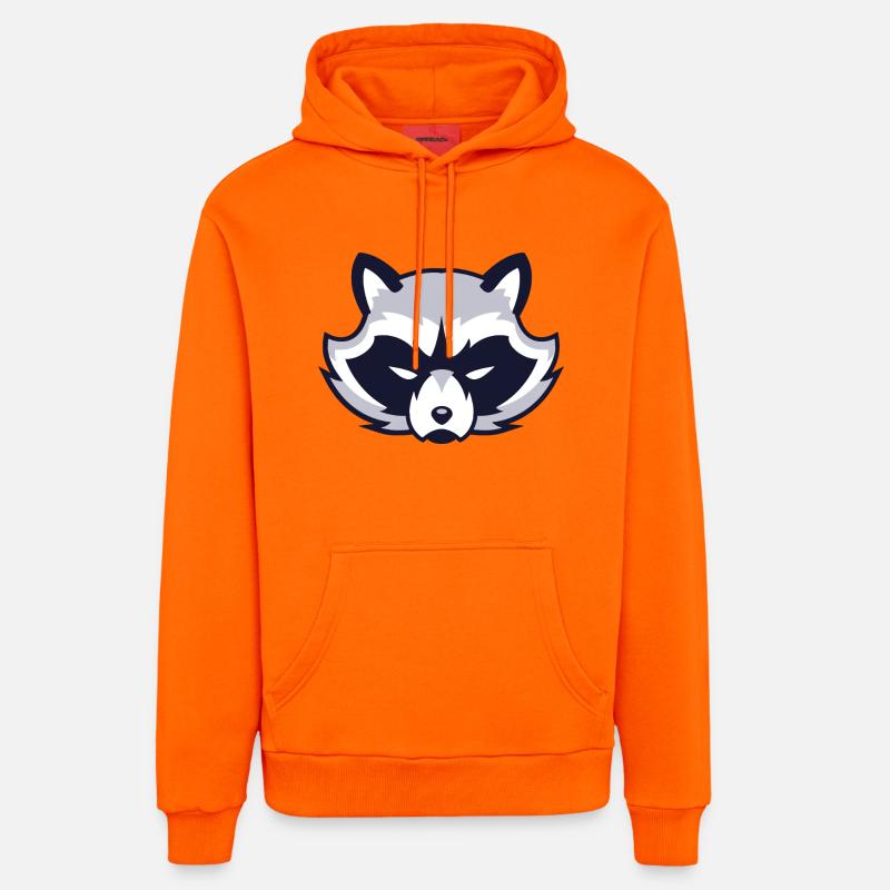 VISAGE - Sweat à capuche bio décontracté fabriqué en UE - SUNSET ORANGE