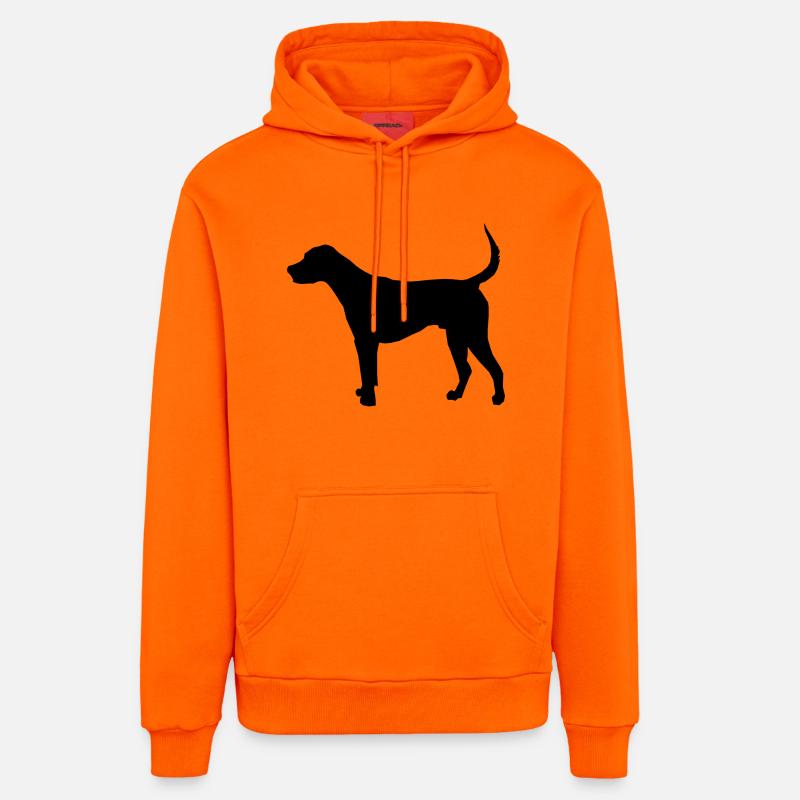 Labrador - Sweat à capuche bio décontracté fabriqué en UE - SUNSET ORANGE