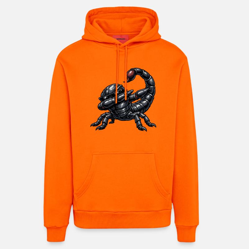 Dab du Scorpion - Sweat à capuche bio décontracté fabriqué en UE - SUNSET ORANGE