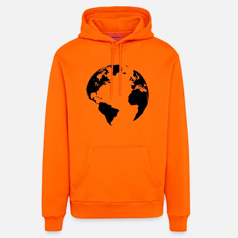Terre Mère - Sweat à capuche bio décontracté fabriqué en UE - SUNSET ORANGE