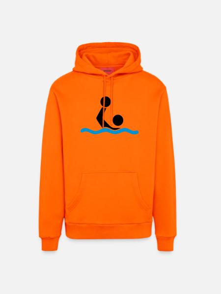 water polo - Organic Relaxed Hoodie Made in EU - SUNSET ORANGE
