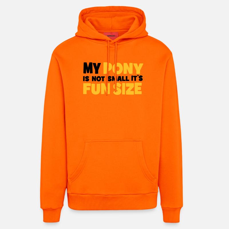 Pony - Sweat à capuche bio décontracté fabriqué en UE - SUNSET ORANGE