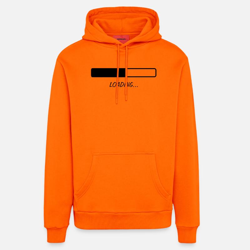 Loading... - Sweat à capuche bio décontracté fabriqué en UE - SUNSET ORANGE