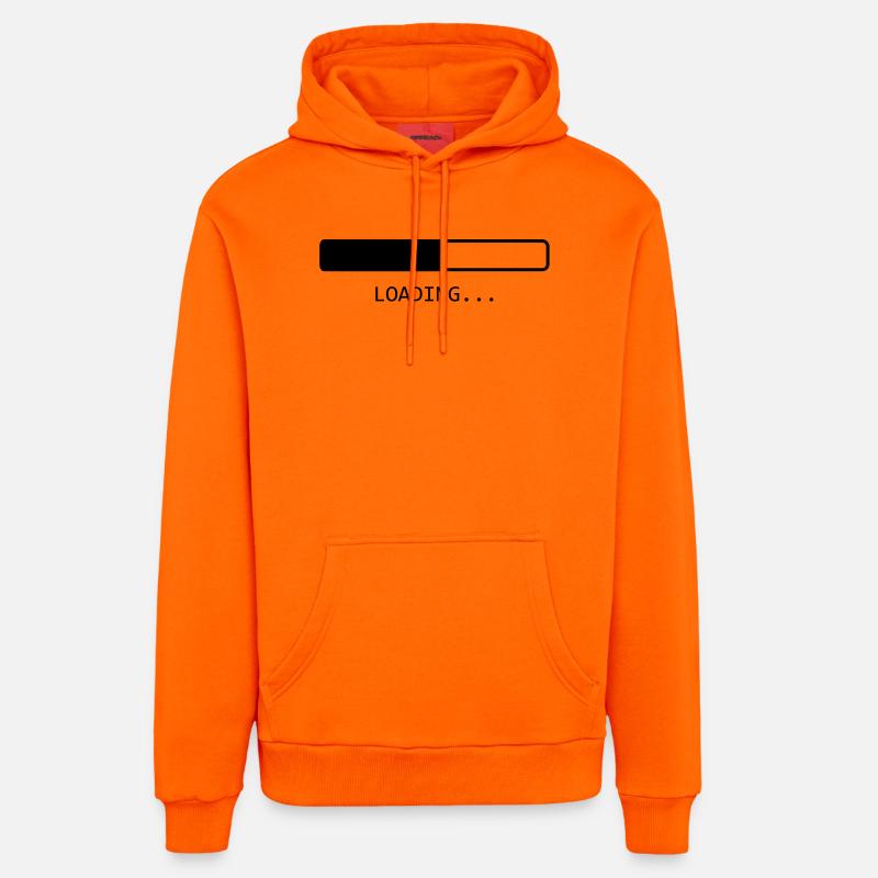 Loading... - Sweat à capuche bio décontracté fabriqué en UE - SUNSET ORANGE