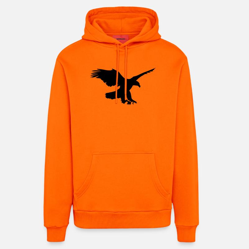 Aigle - Sweat à capuche bio décontracté fabriqué en UE - SUNSET ORANGE