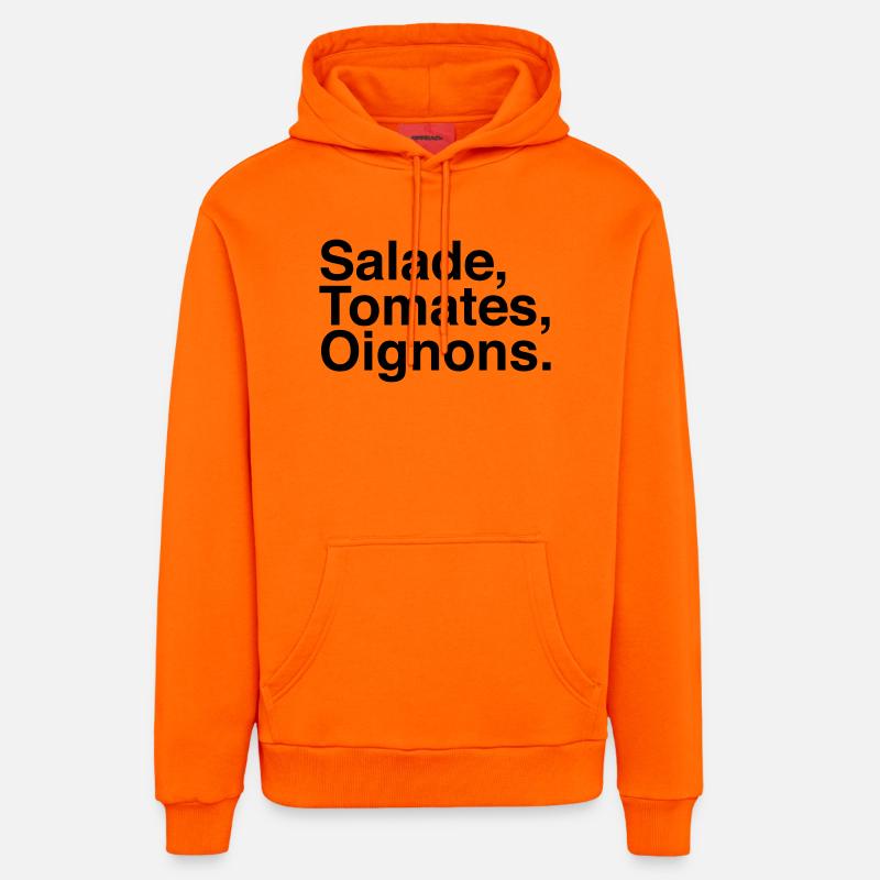 Salade Tomate Oignons  - Sweat à capuche bio décontracté fabriqué en UE - SUNSET ORANGE
