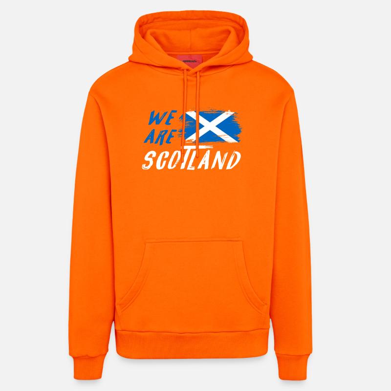 Drapeaux We Are Scotland - Sweat à capuche bio décontracté fabriqué en UE - SUNSET ORANGE