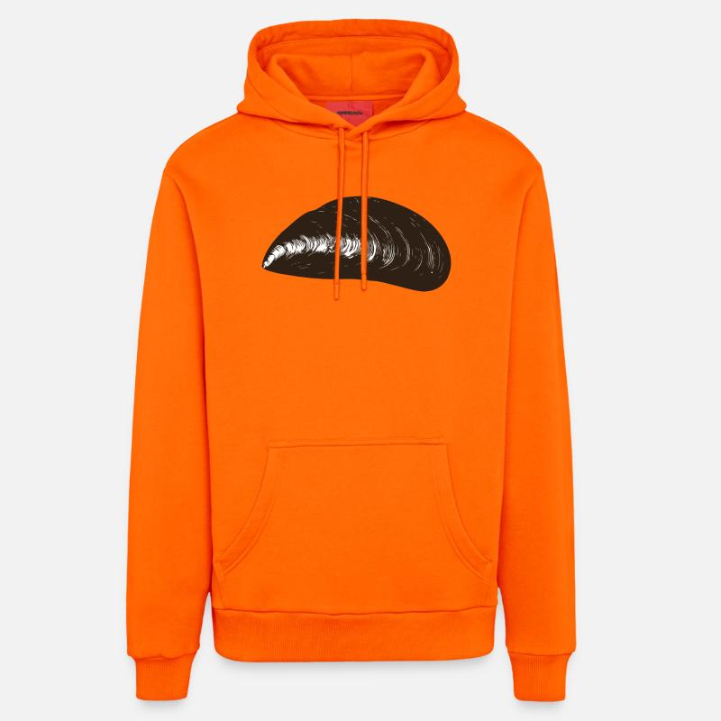 Moule Moule - Sweat à capuche bio décontracté fabriqué en UE - SUNSET ORANGE