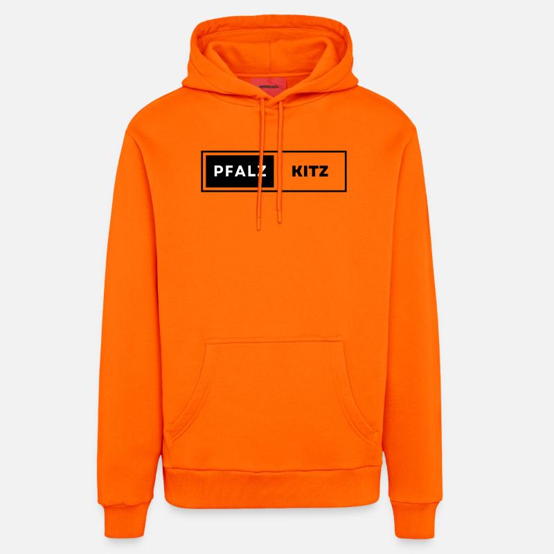 Lauser - Sweat à capuche bio décontracté fabriqué en UE - SUNSET ORANGE