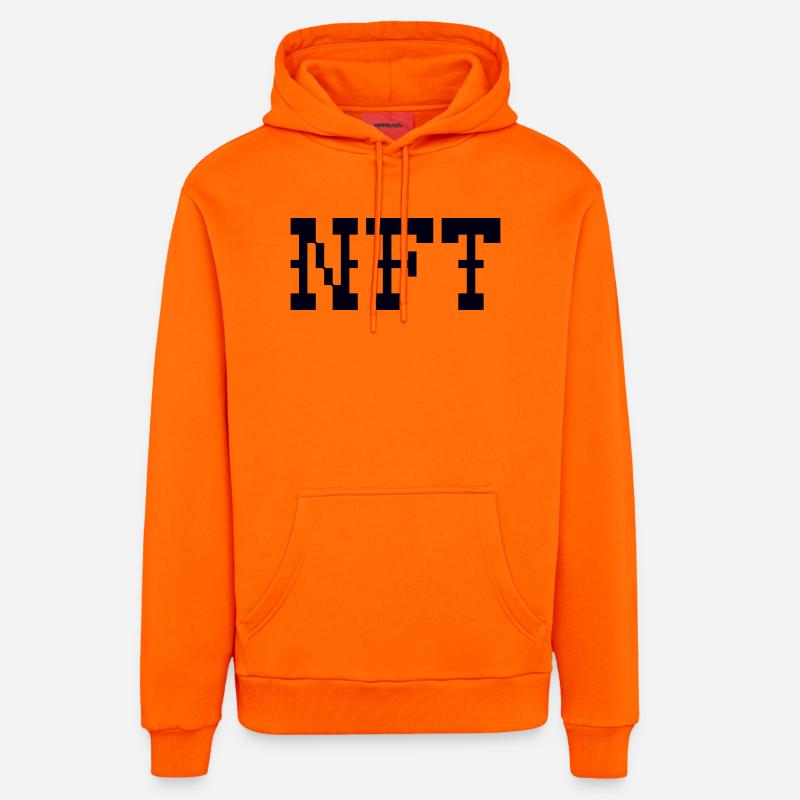 NFT - Sweat à capuche bio décontracté fabriqué en UE - SUNSET ORANGE