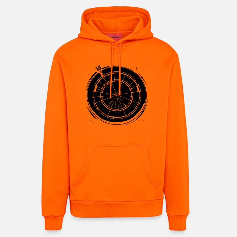 Dard - Sweat à capuche bio décontracté fabriqué en UE - SUNSET ORANGE