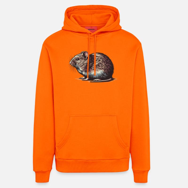 Campagnol - Sweat à capuche bio décontracté fabriqué en UE - SUNSET ORANGE