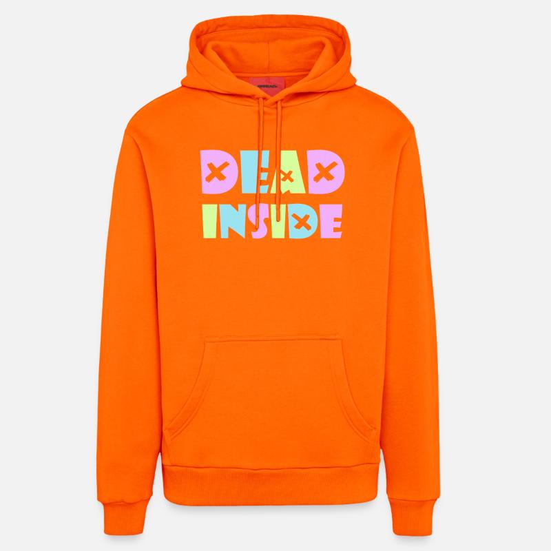 Dead Inside Kawaii Emo Punk Rock Anime Gothique Goth - Sweat à capuche bio décontracté fabriqué en UE - SUNSET ORANGE