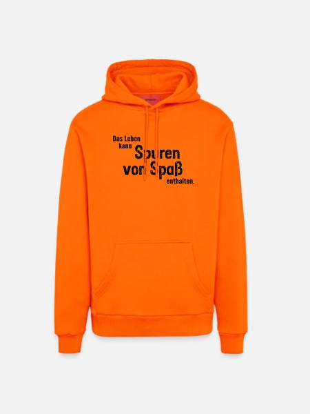 Traces of fun - Organic Relaxed Hoodie Made in EU - SUNSET ORANGE