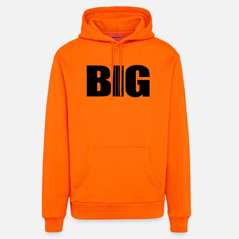bon marché - Sweat à capuche bio décontracté fabriqué en UE - SUNSET ORANGE