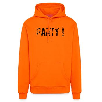 Parti - Sweat à capuche bio décontracté fabriqué en UE - SUNSET ORANGE - Devant