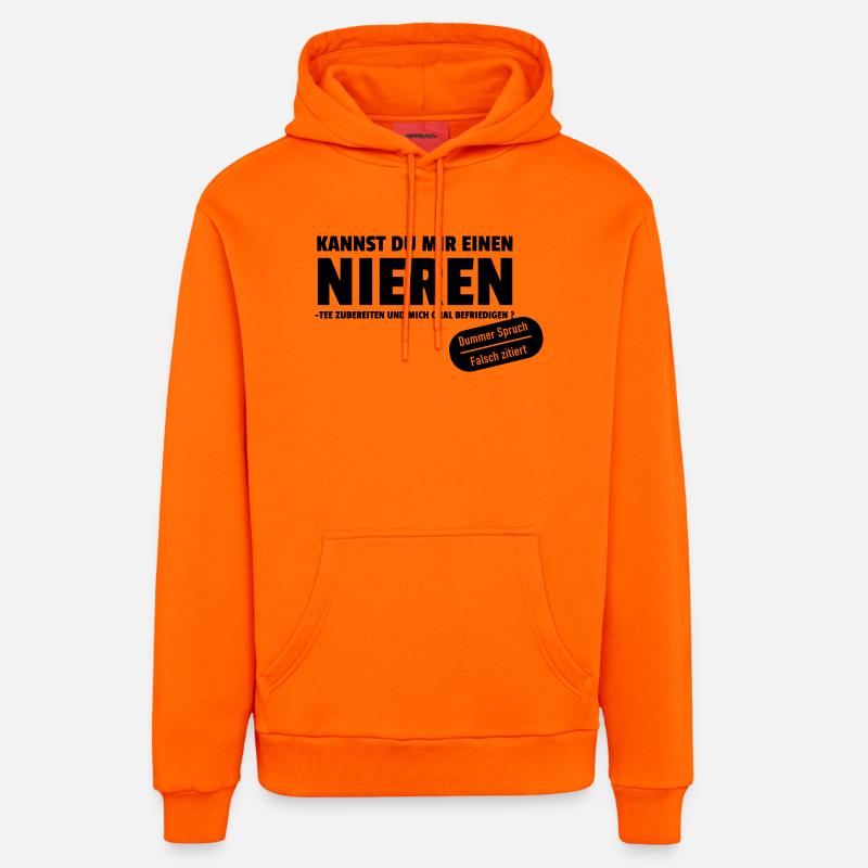 Déformés - Sweat à capuche bio décontracté fabriqué en UE - SUNSET ORANGE