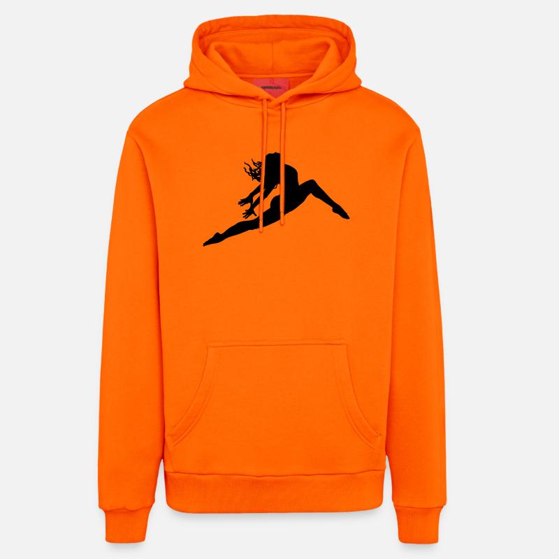 Sauter - Sweat à capuche bio décontracté fabriqué en UE - SUNSET ORANGE