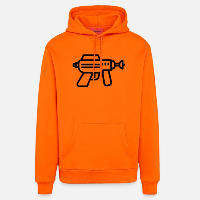 pistolet à eau - Sweat à capuche bio décontracté fabriqué en UE - SUNSET ORANGE
