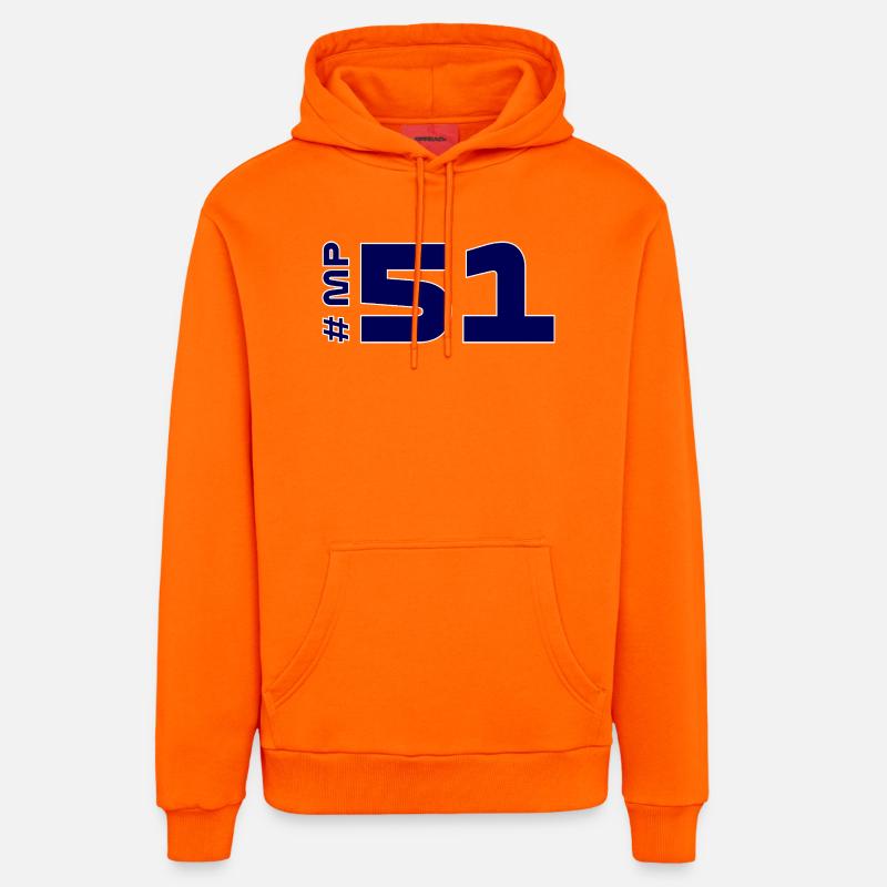 # MP51 - Sweat à capuche bio décontracté fabriqué en UE - SUNSET ORANGE