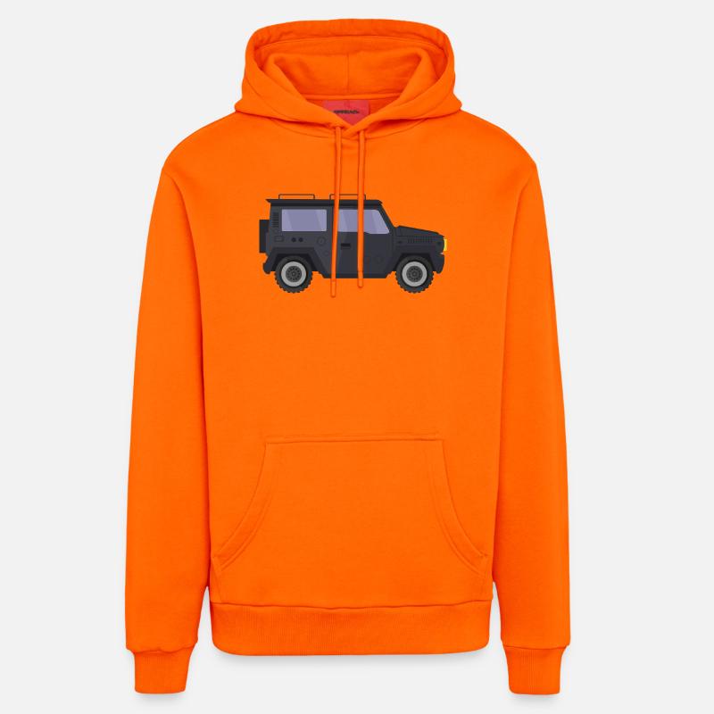 Jeep - Sweat à capuche bio décontracté fabriqué en UE - SUNSET ORANGE