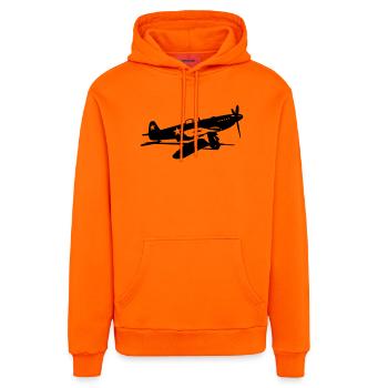 Yak-3 M - Sweat à capuche bio décontracté fabriqué en UE - SUNSET ORANGE - Devant