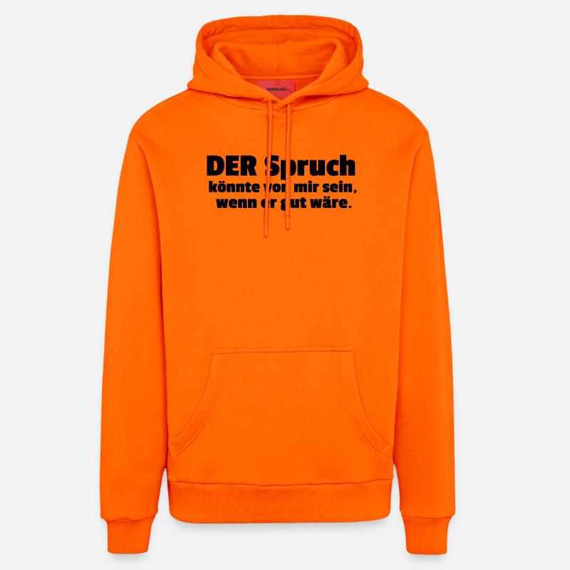 L’adage - Sweat à capuche bio décontracté fabriqué en UE - SUNSET ORANGE