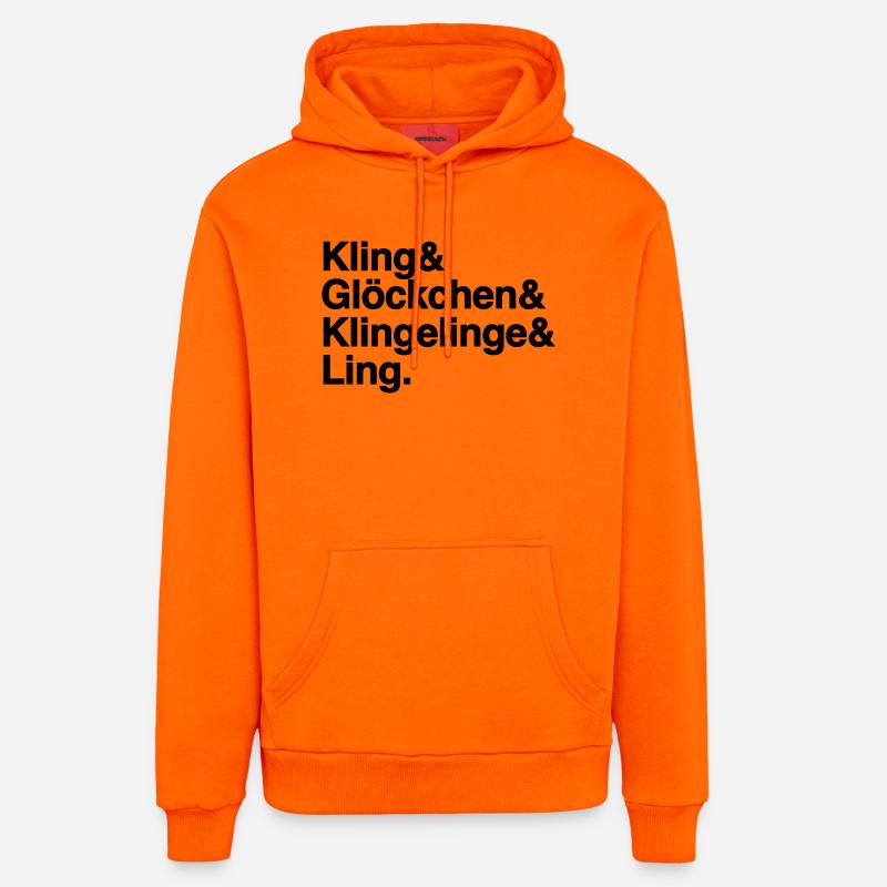 K&G&K&L de Noël - Sweat à capuche bio décontracté fabriqué en UE - SUNSET ORANGE