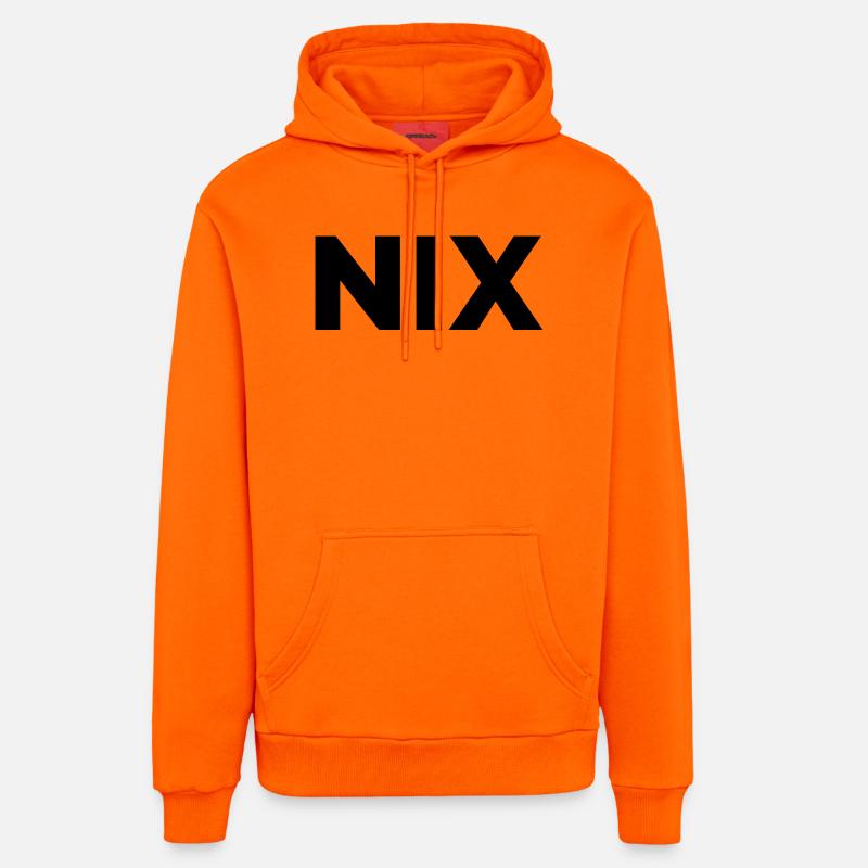 Nix - einfach nichts | Garnichts | Geschenk - Organic Relaxed Hoodie Made in EU - SUNSET ORANGE