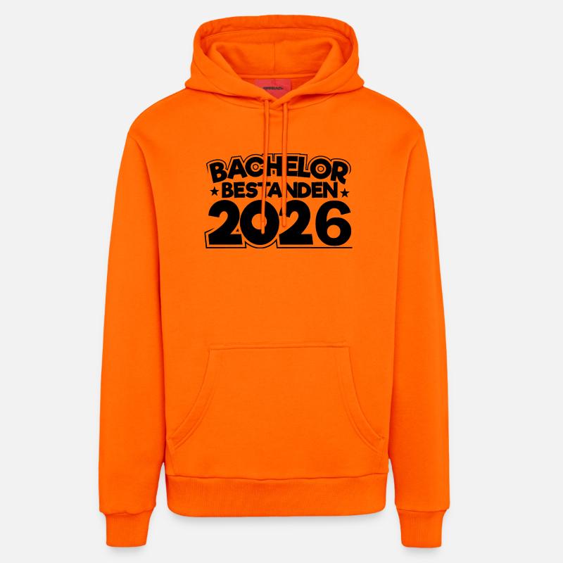 Licence 2026 Remise des diplômes - Sweat à capuche bio décontracté fabriqué en UE - SUNSET ORANGE