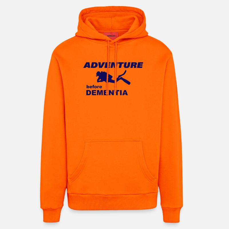 AVENTURE DE PLONGÉE - Sweat à capuche bio décontracté fabriqué en UE - SUNSET ORANGE