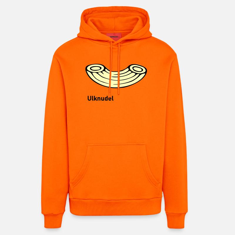 Ulknudel - Sweat à capuche bio décontracté fabriqué en UE - SUNSET ORANGE