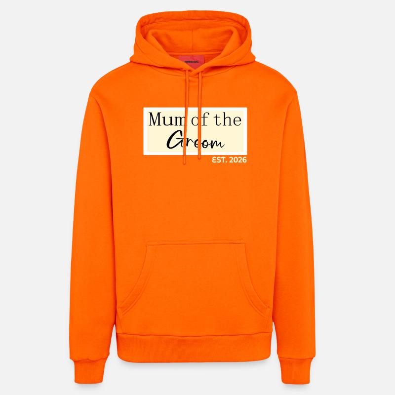 Maman du Marié 2026 - Sweat à capuche bio décontracté fabriqué en UE - SUNSET ORANGE
