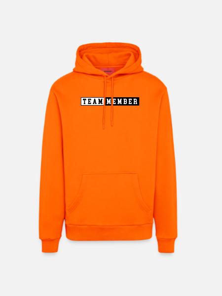 Équipier - Sweat à capuche bio décontracté fabriqué en UE - SUNSET ORANGE