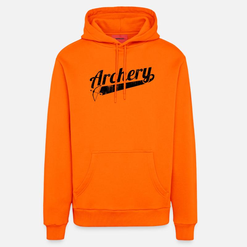Retro Vet - Sweat à capuche bio décontracté fabriqué en UE - SUNSET ORANGE