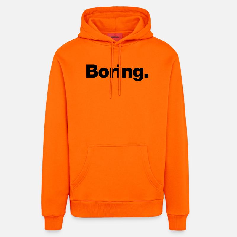 ennuyeux - Sweat à capuche bio décontracté fabriqué en UE - SUNSET ORANGE