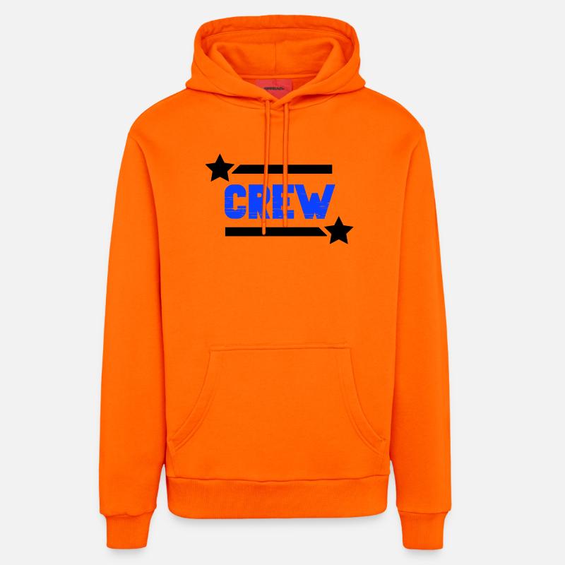 crew_-2- - Sweat à capuche bio décontracté fabriqué en UE - SUNSET ORANGE
