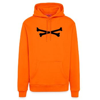 bones - Organic Relaxed Hoodie Made in EU - SUNSET ORANGE - Vorne