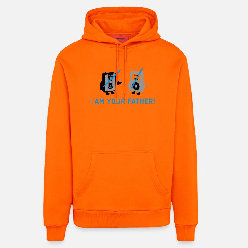 darth vader vs pod - Sweat à capuche bio décontracté fabriqué en UE - SUNSET ORANGE